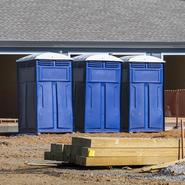 what is the expected delivery and pickup timeframe for the porta potties in Rock Run